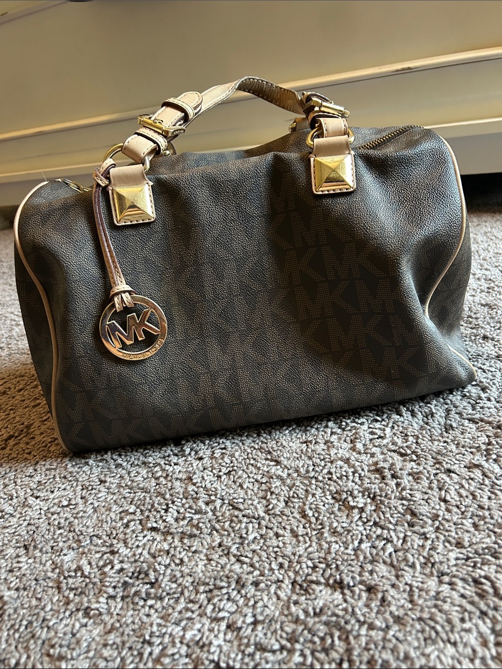 Michael Kors Brown MK Signature Satchel
